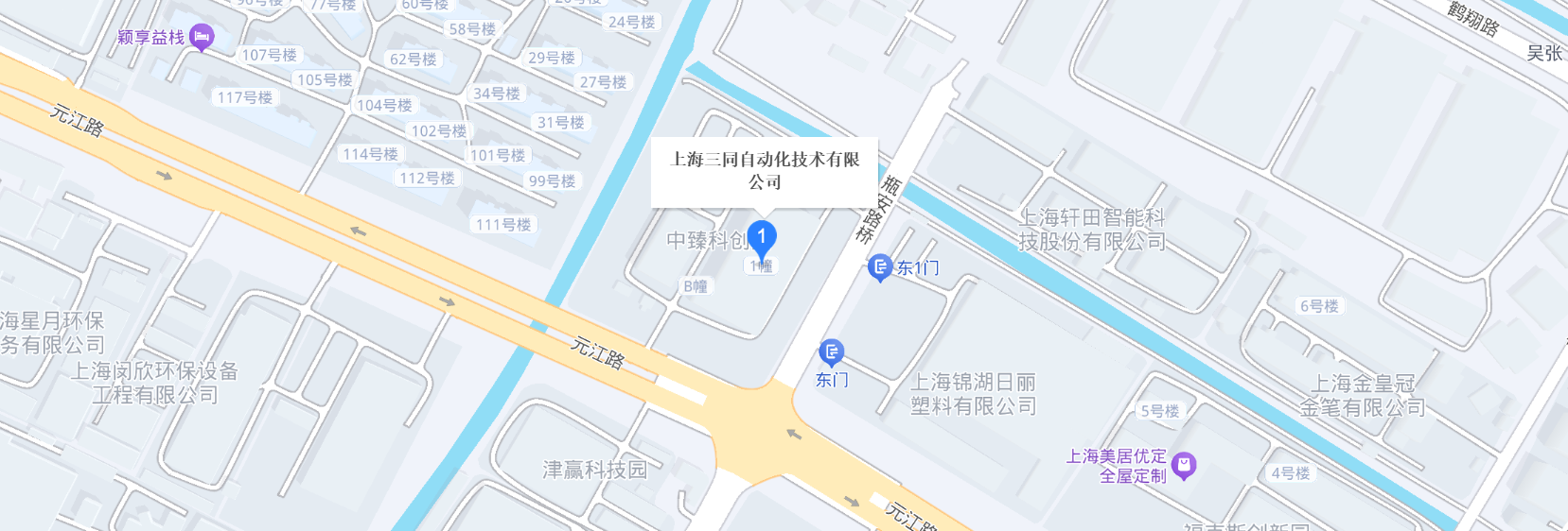 三同技术公司位置地图